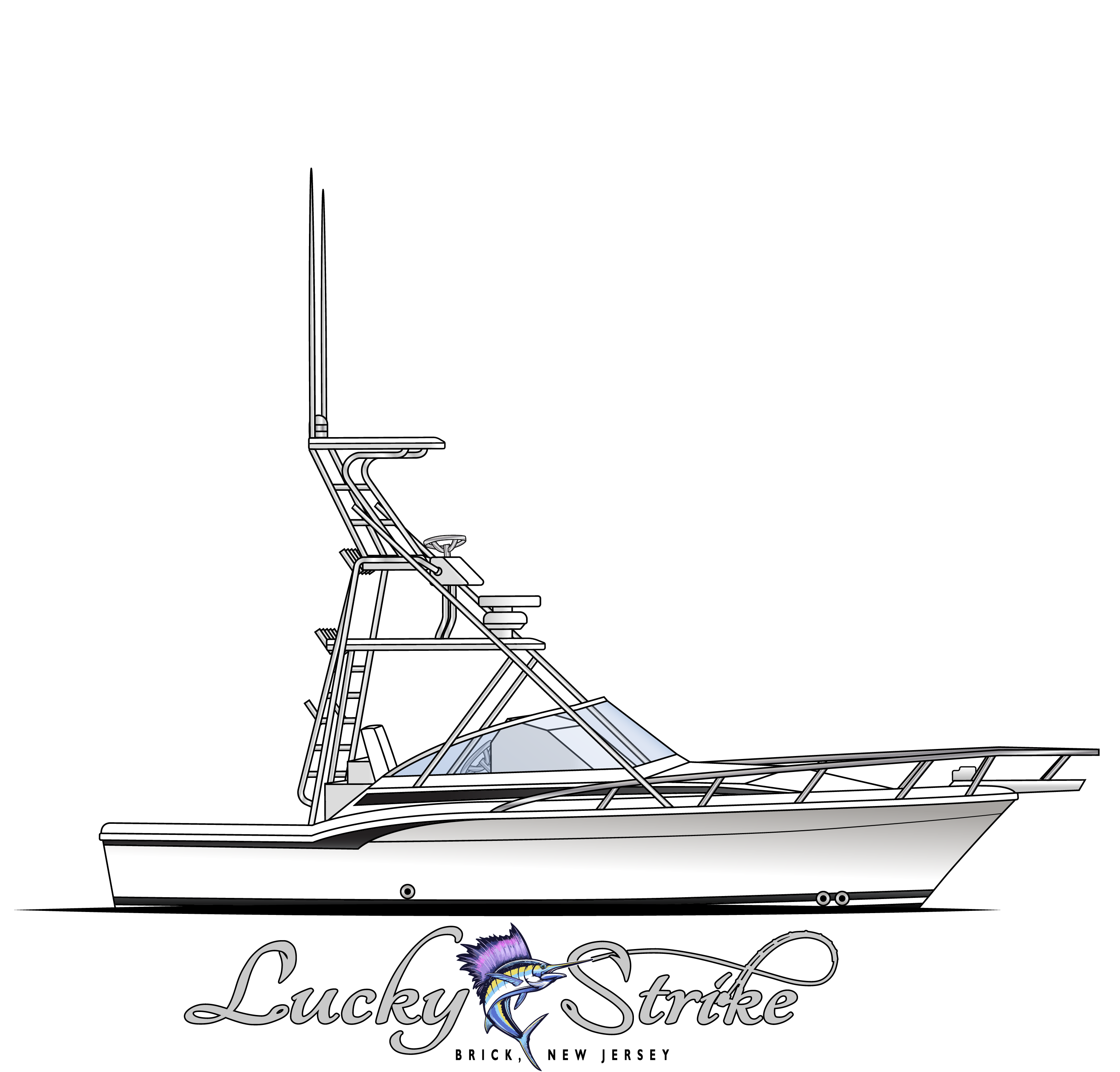Lucky Strike Sportfisher Vector Recreation